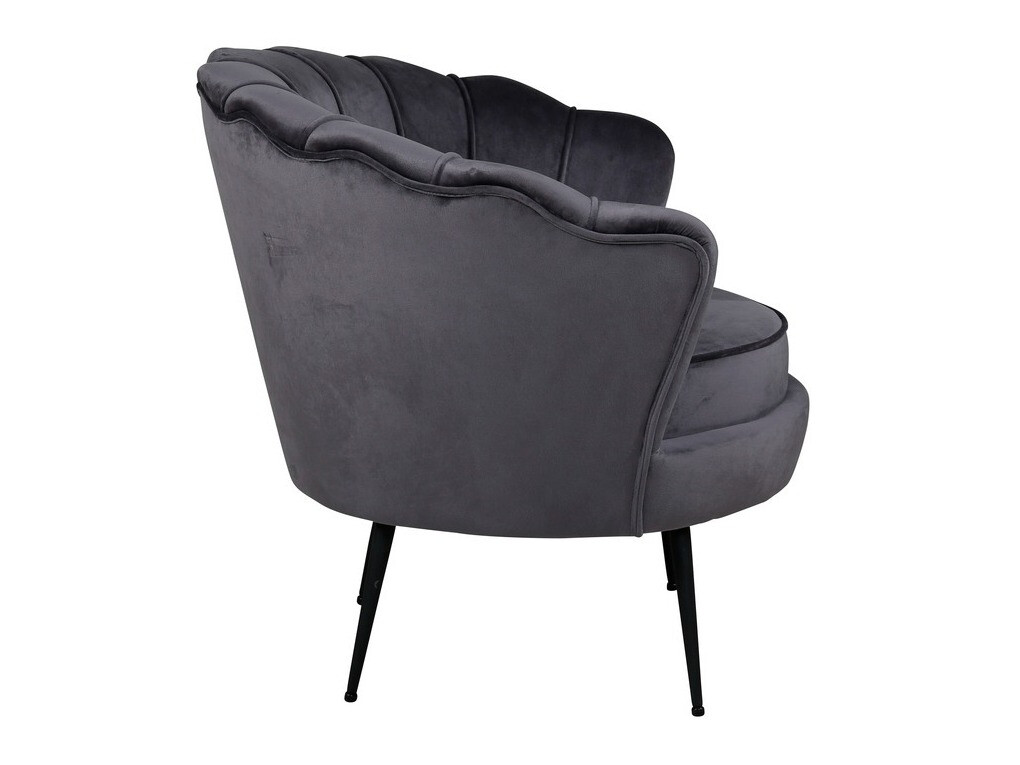 Fauteuil Dallas 1705 (Donkergrijs + Zwart)