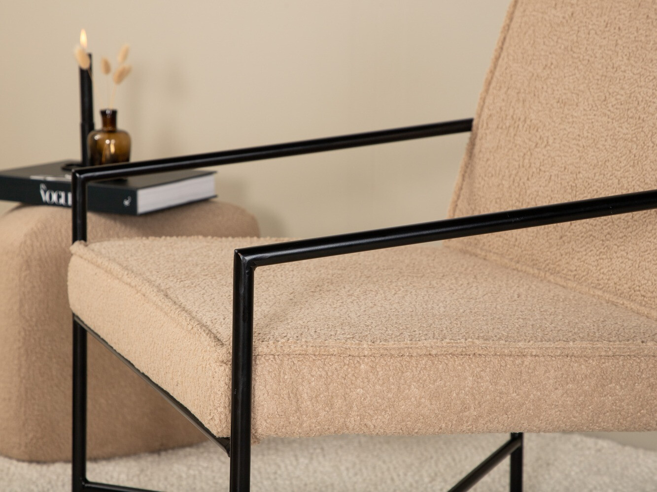 Fauteuil Dallas 1707 (Bruin + Zwart)