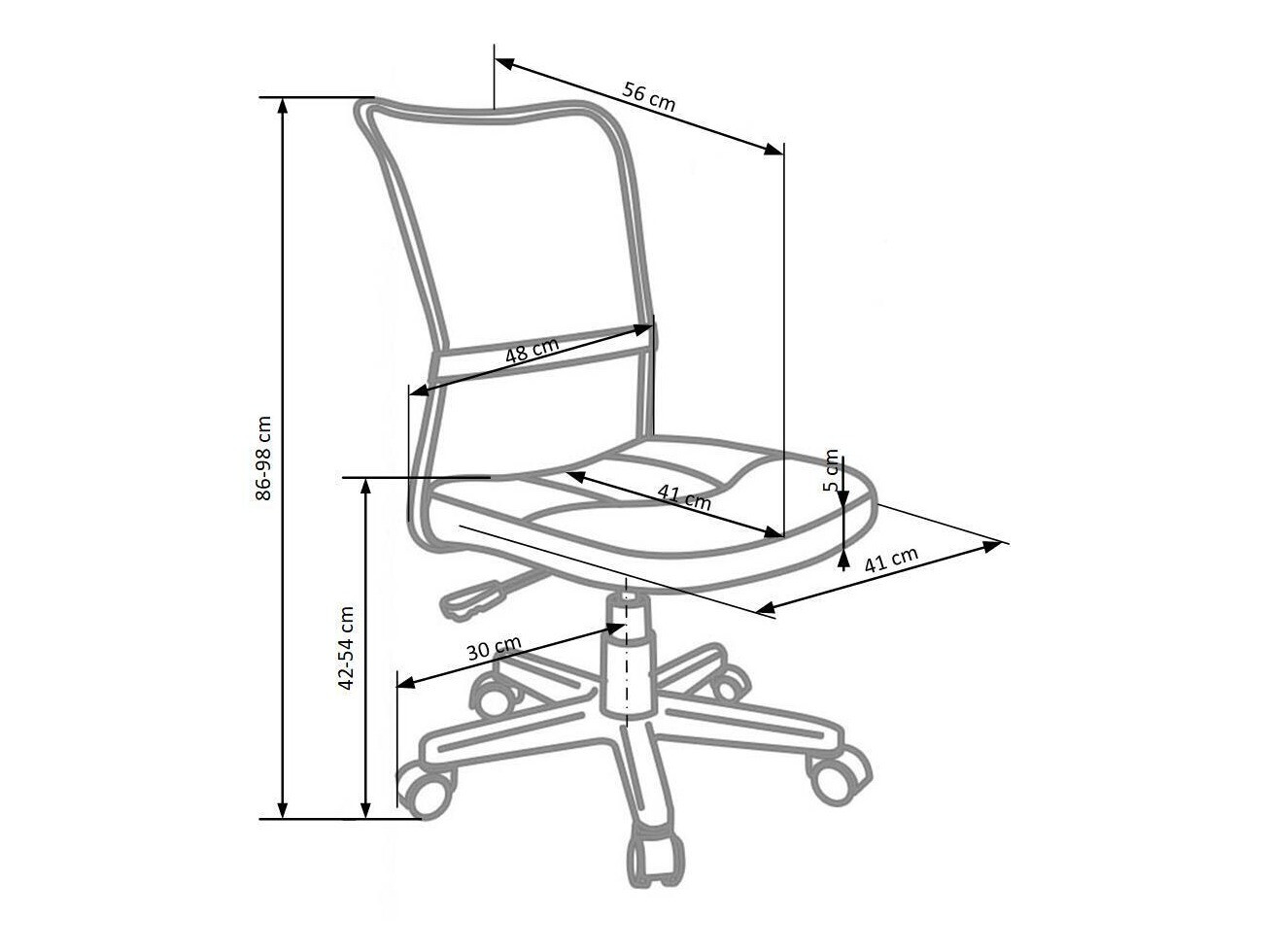 Kinderstoel Houston 205 (Zwart + Grijs)