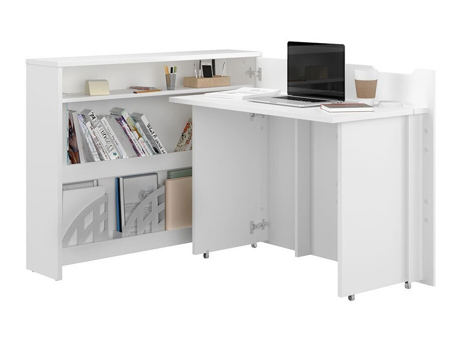 Hoekbureau Concept Pro Lenart (Wit + Glanzend wit)