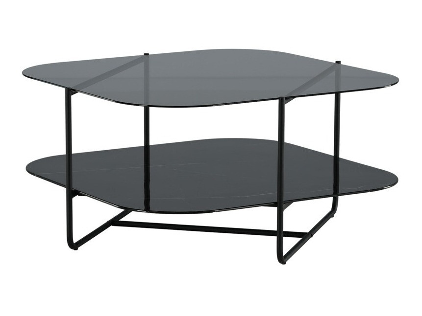 Salontafel Dallas 2956 (Zwart marmer + Zwart)