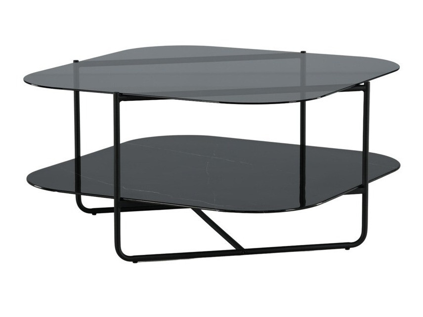 Salontafel Dallas 2956 (Zwart marmer + Zwart)