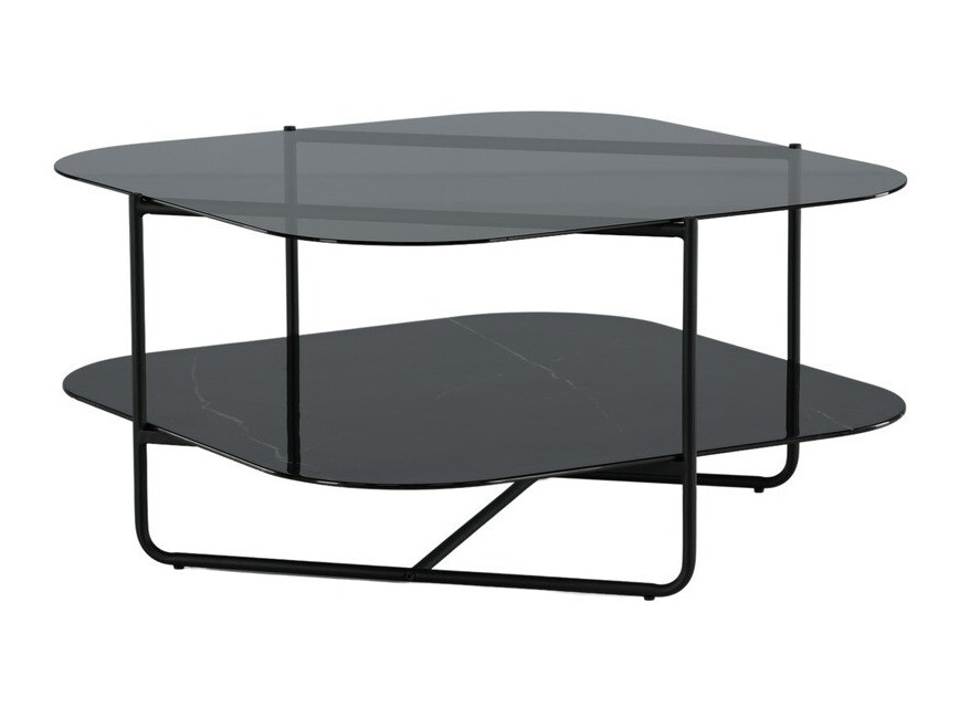 Salontafel Dallas 2956 (Zwart marmer + Zwart)