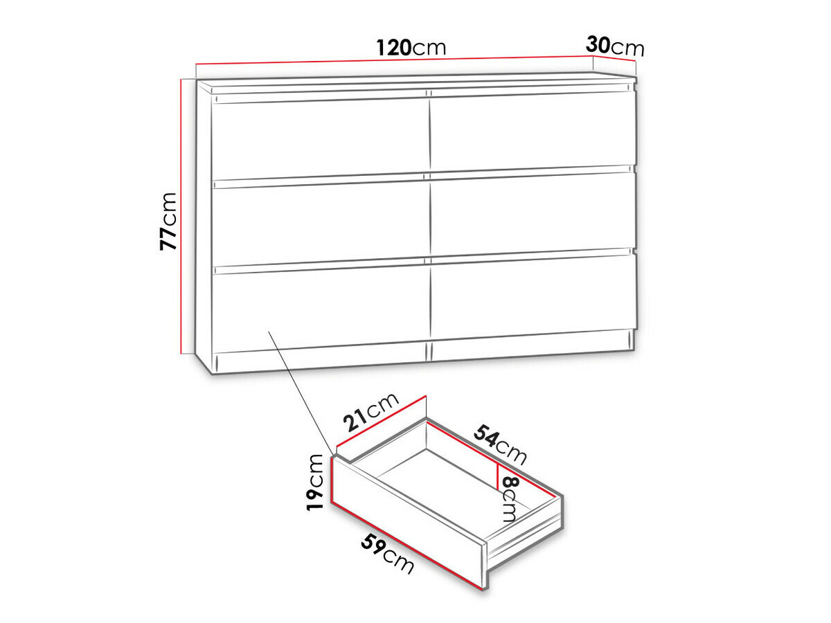 Ladekast Comfivo Structor V (Zwart)