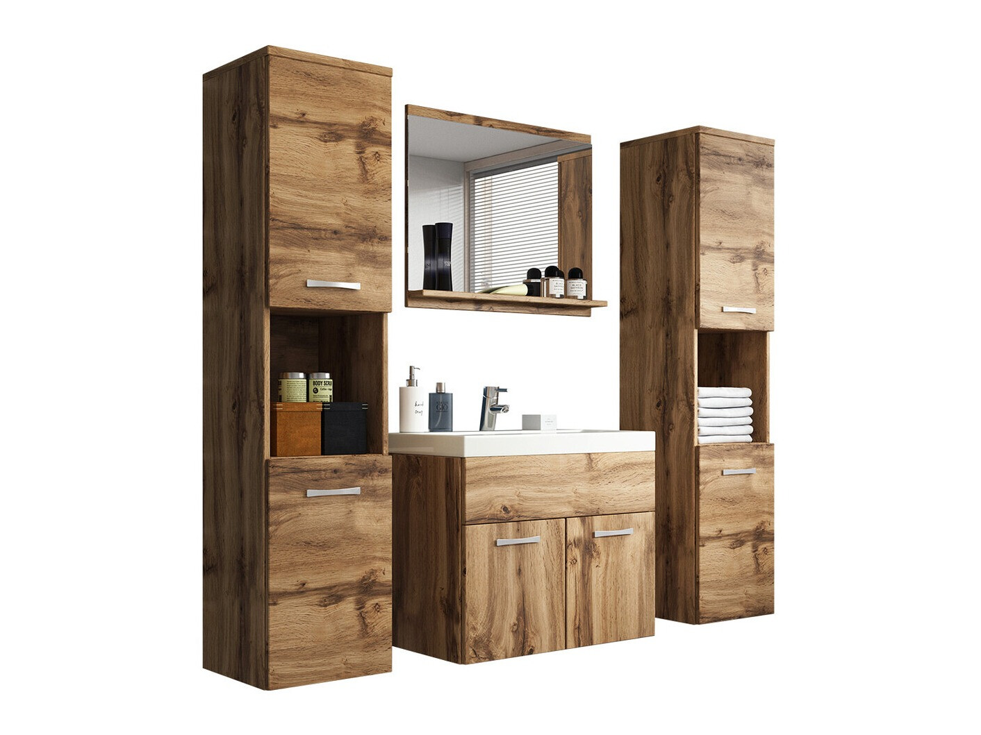 Badkamerset Sarasota 123 (Wotan eik)