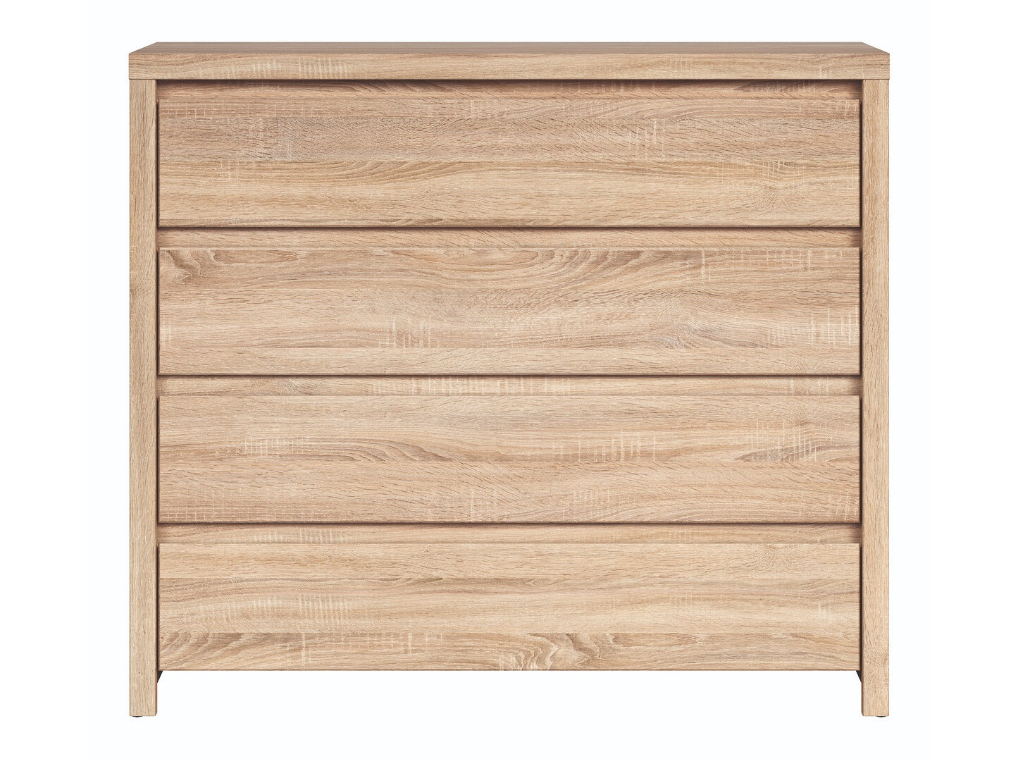 Ladekast Nolroma 105 (Wit + Sonoma eik)