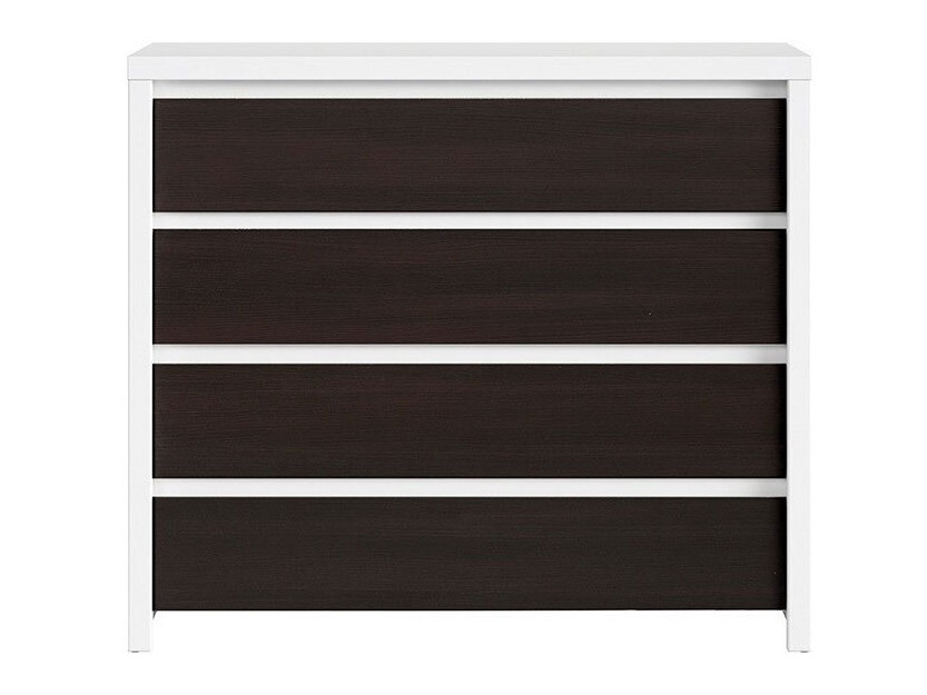 Ladekast Nolroma 105 (Wit + Wengé)