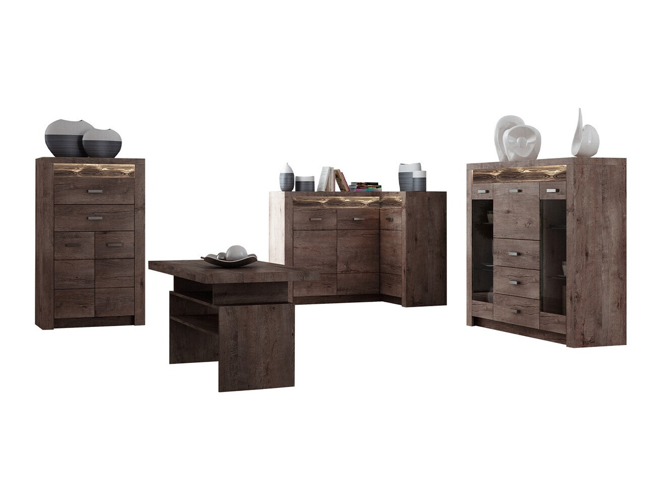 Woonkamerset Serfeno 121 (Donker essen)