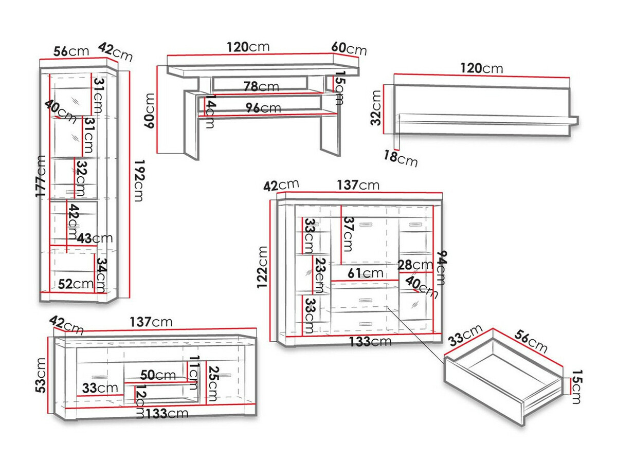 Woonkamerset Serfeno 122 (Ambachtelijk wit)