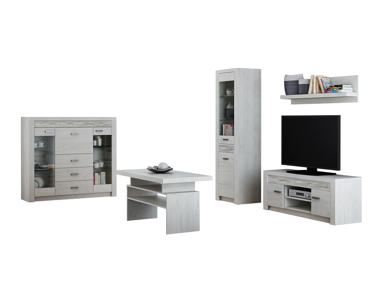 Woonkamerset Serfeno 122 (Ambachtelijk wit)