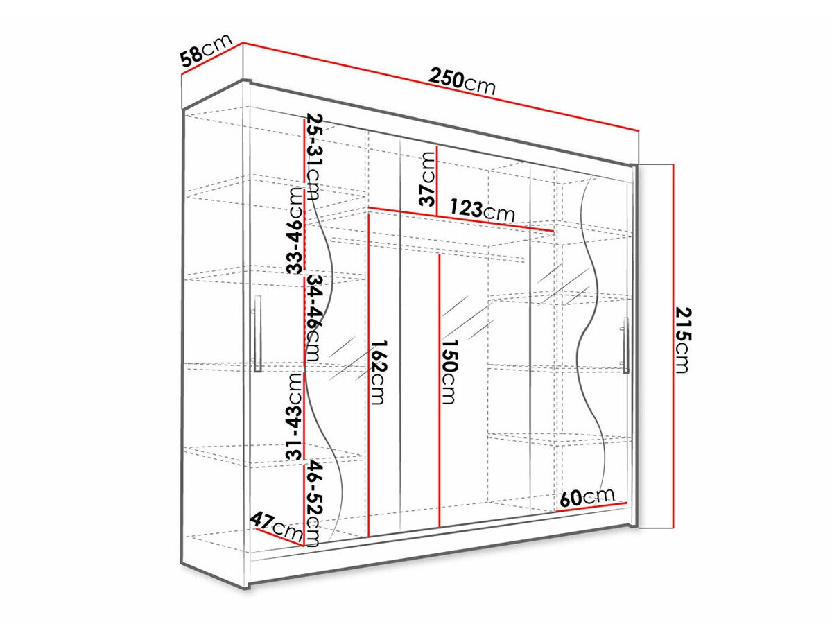 Kledingkast Closico Ordo III (Wit)