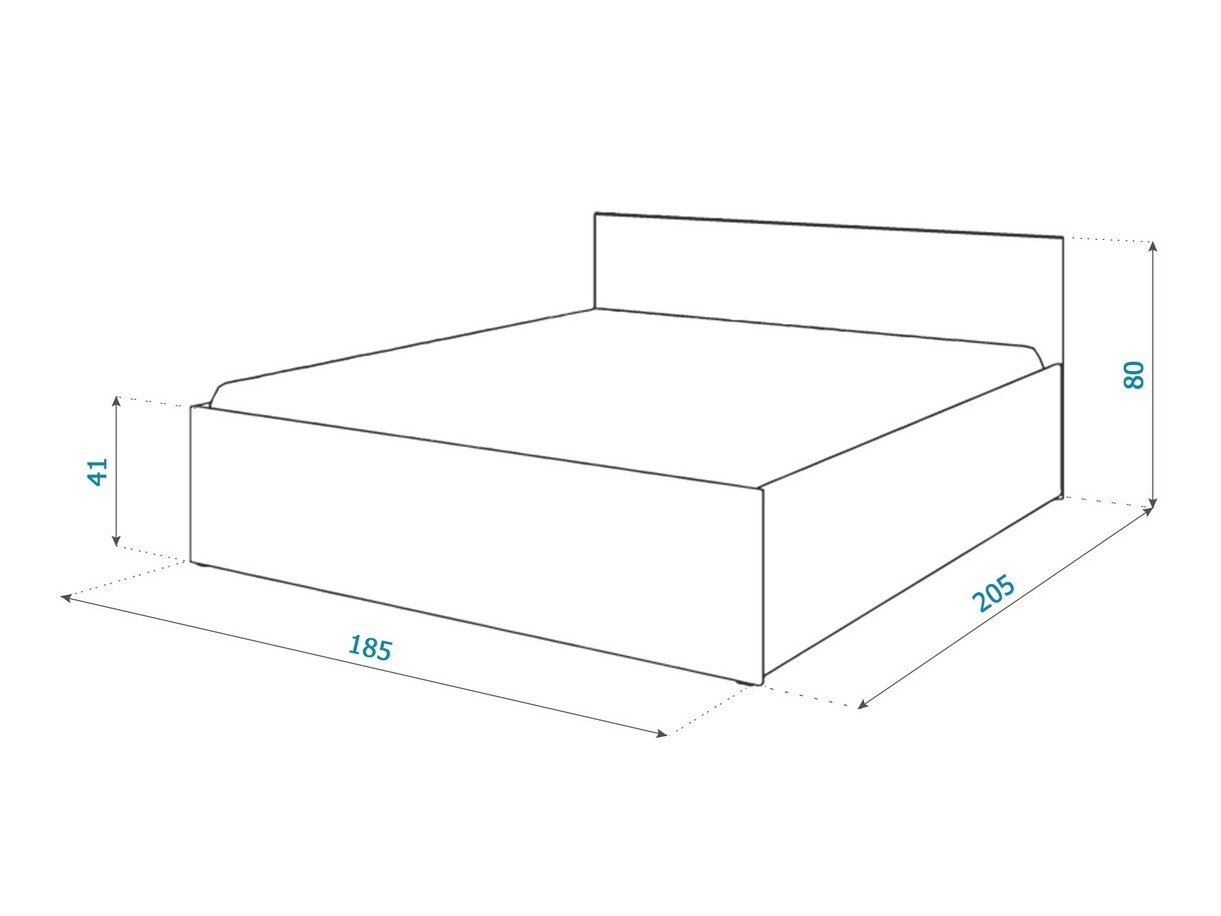 Bed Aurora 145 (Wit)