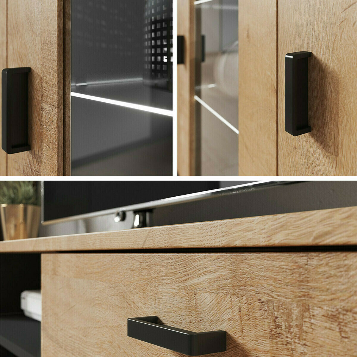 Woonkamerset Tornola 112 (Wit + Glanzend wit)