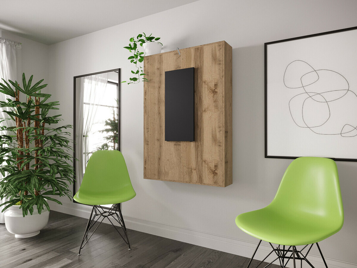 Inklapbare tafel Hartford 428 (Zwart + Wotan eik)