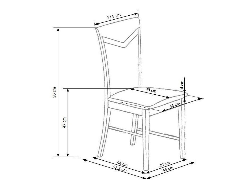 Stoel Houston 578 (Sonoma eik + Grijs)