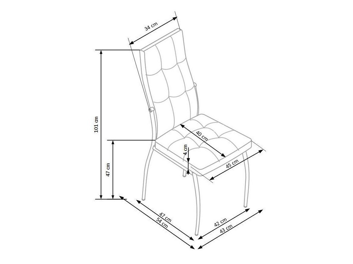 Stoel Houston 863 (Donkerblauw)