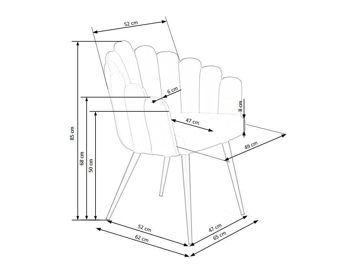 Stoel Houston 976 (Donkergroen + Zwart)