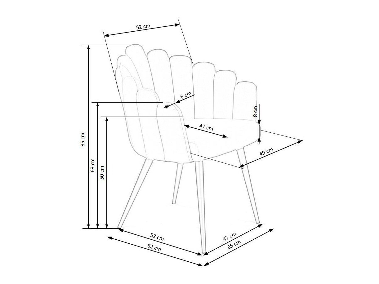 Stoel Houston 976 (Roze + Zwart)