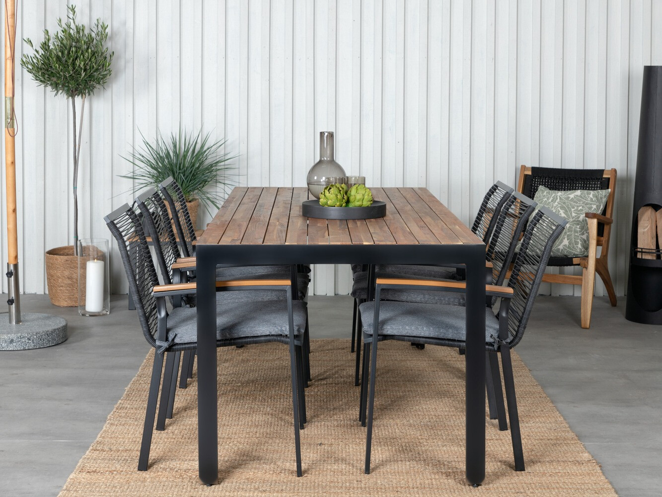 Tafel en stoelen set Dallas 1059