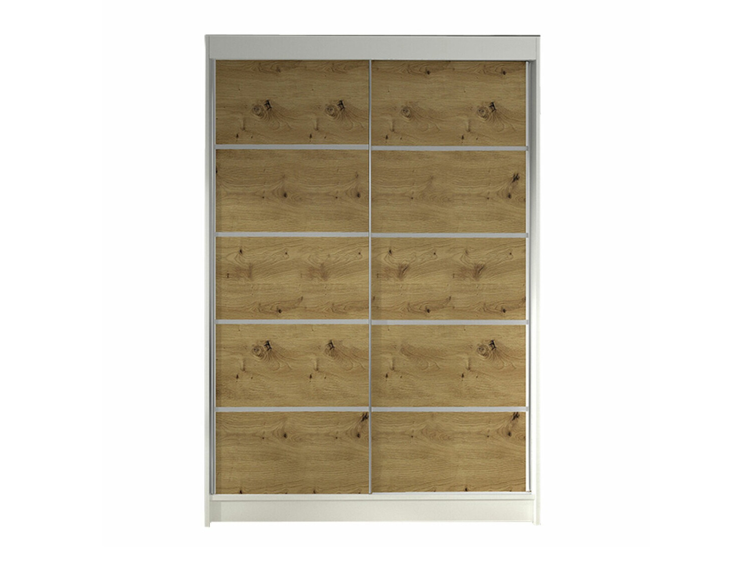 Kledingkast Closico Salvor IV (Wit + Artisan eiken)
