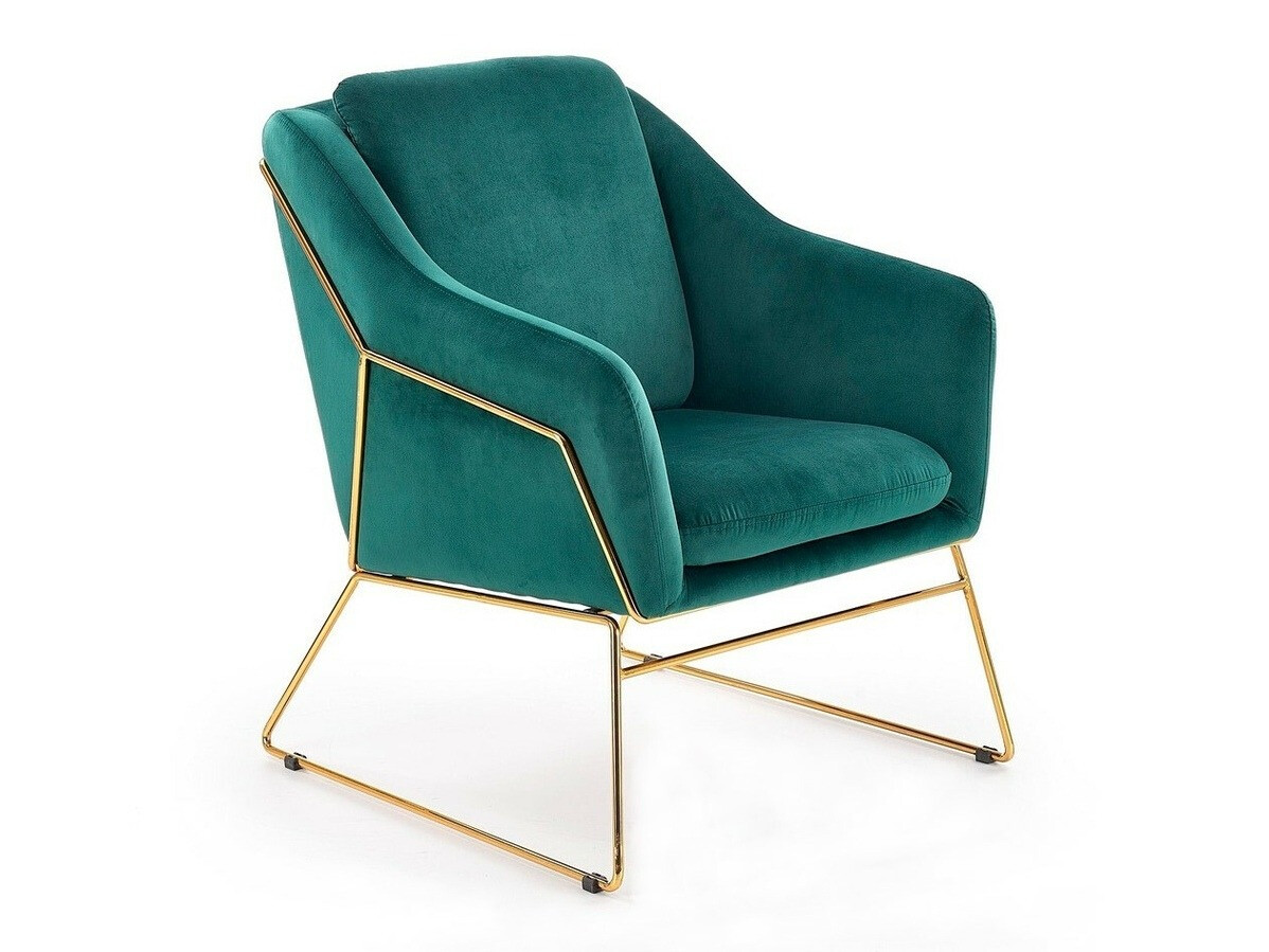 Fauteuil Houston 846 (Turquoise + Gouden)