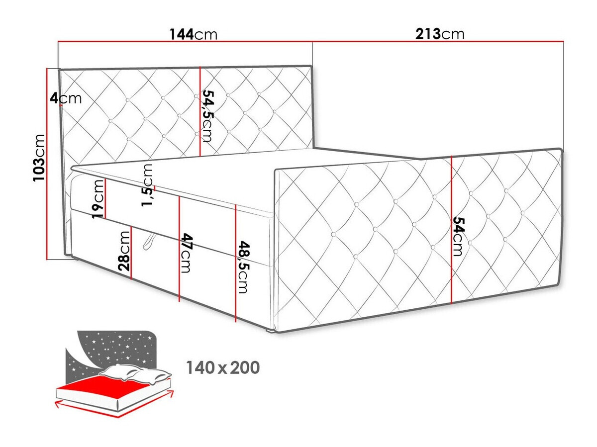 Boxspring Carmen (Amor Velvet 4303)