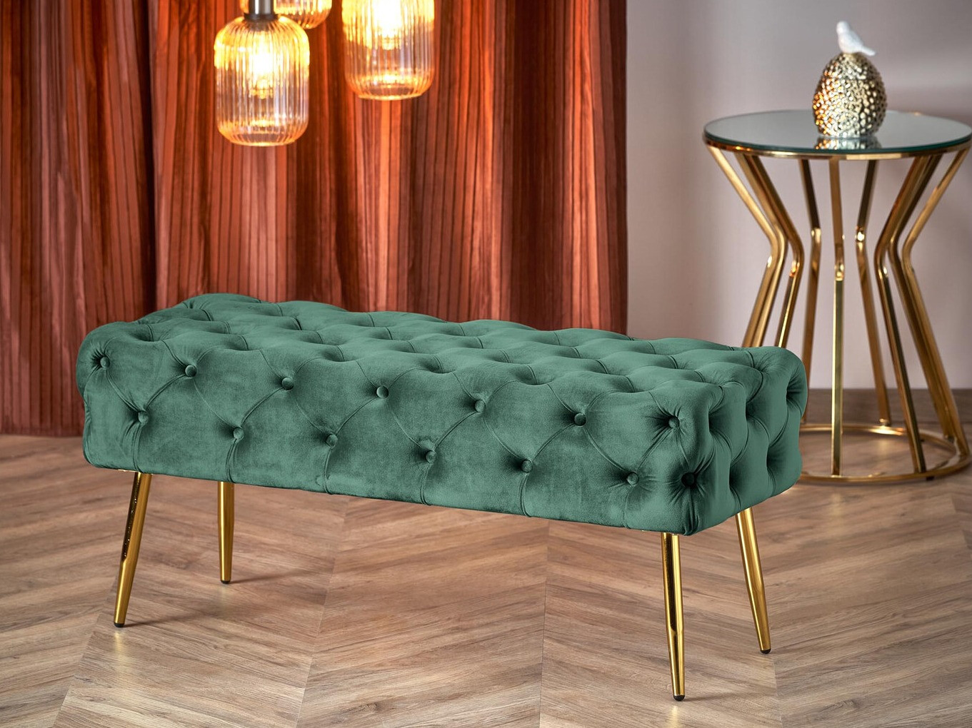 Gestoffeerde bank Houston 1252 (Donkergroen)