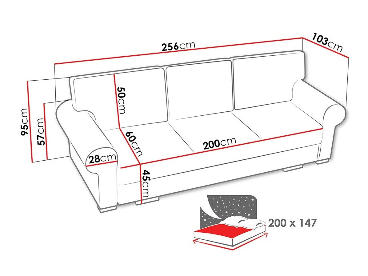 Slaapbank Kingsport 108