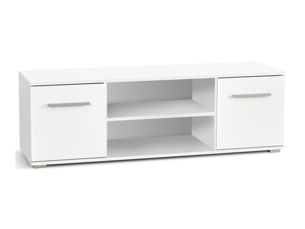 TV-meubel Cirveso 109 (Wit + Glanzend wit)