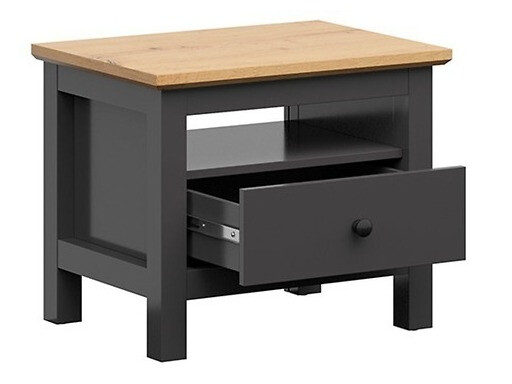 Slaapkamerset Sordoro 123 (Grafiet + Artisan eiken)