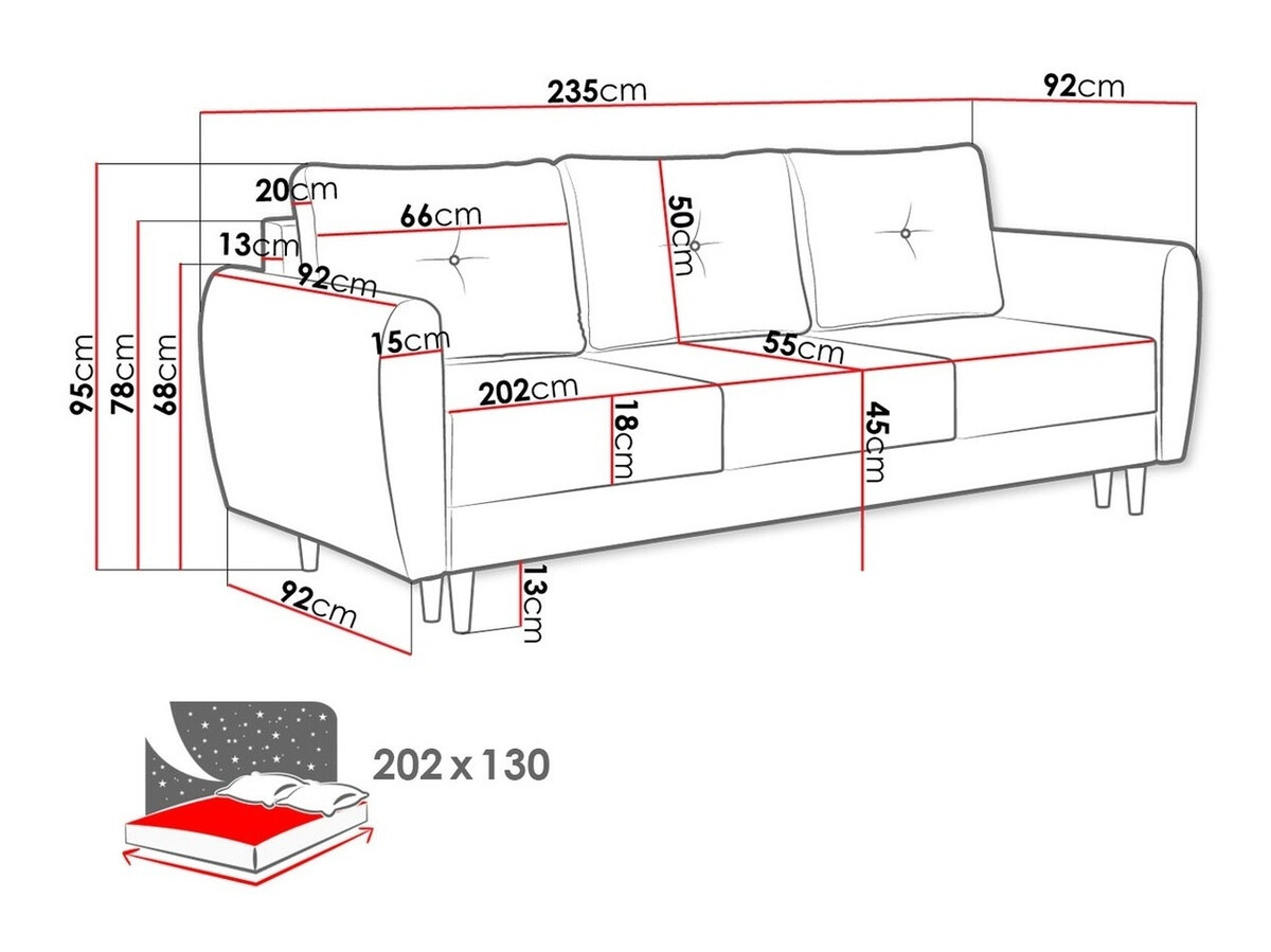 Slaapbank Muncie 102 (Magic Velvet 2219)