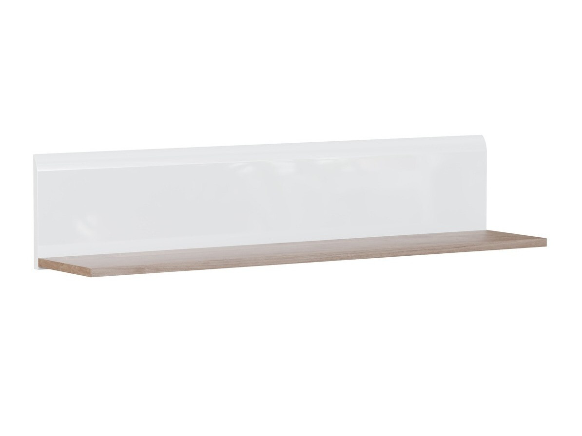 Wandplank Revelmi 108 (Eiken + Glanzend wit)