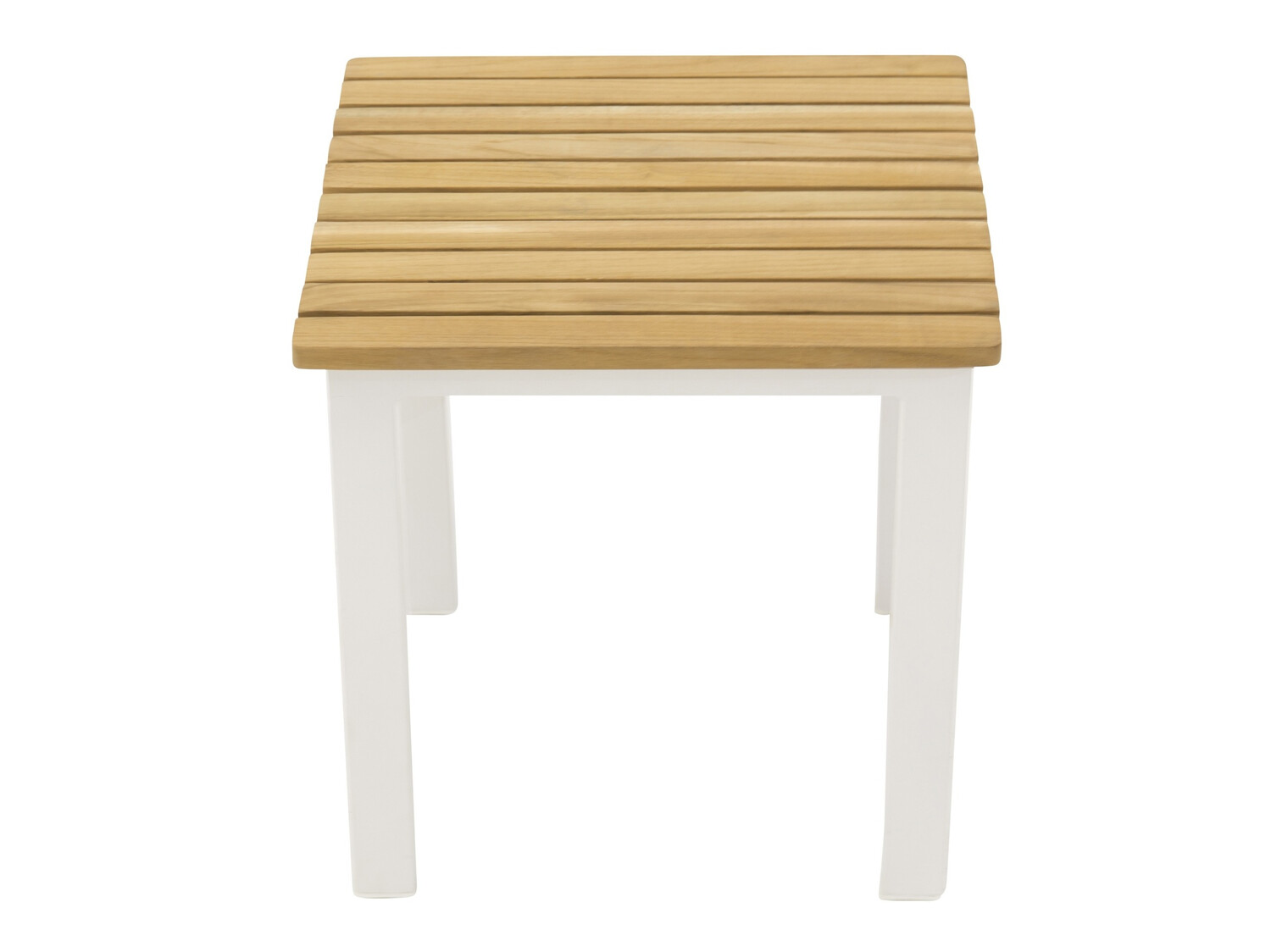 Salontafel voor buiten Dallas 733 (Licht hout + Wit)