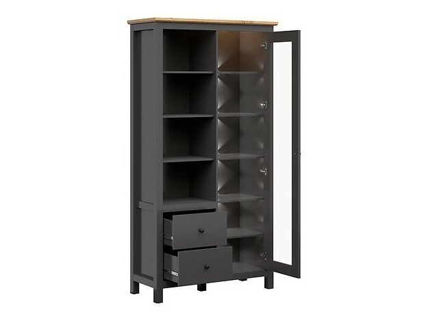 Woonkamerset Sordoro 125 (Grafiet + Artisan eiken)