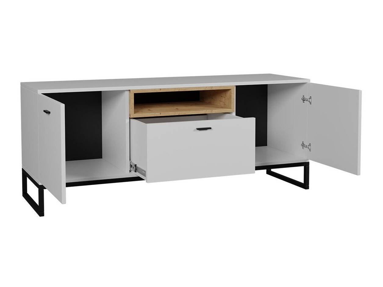 Woonkamerset Baltesi 114 (Wit + Artisan eiken)