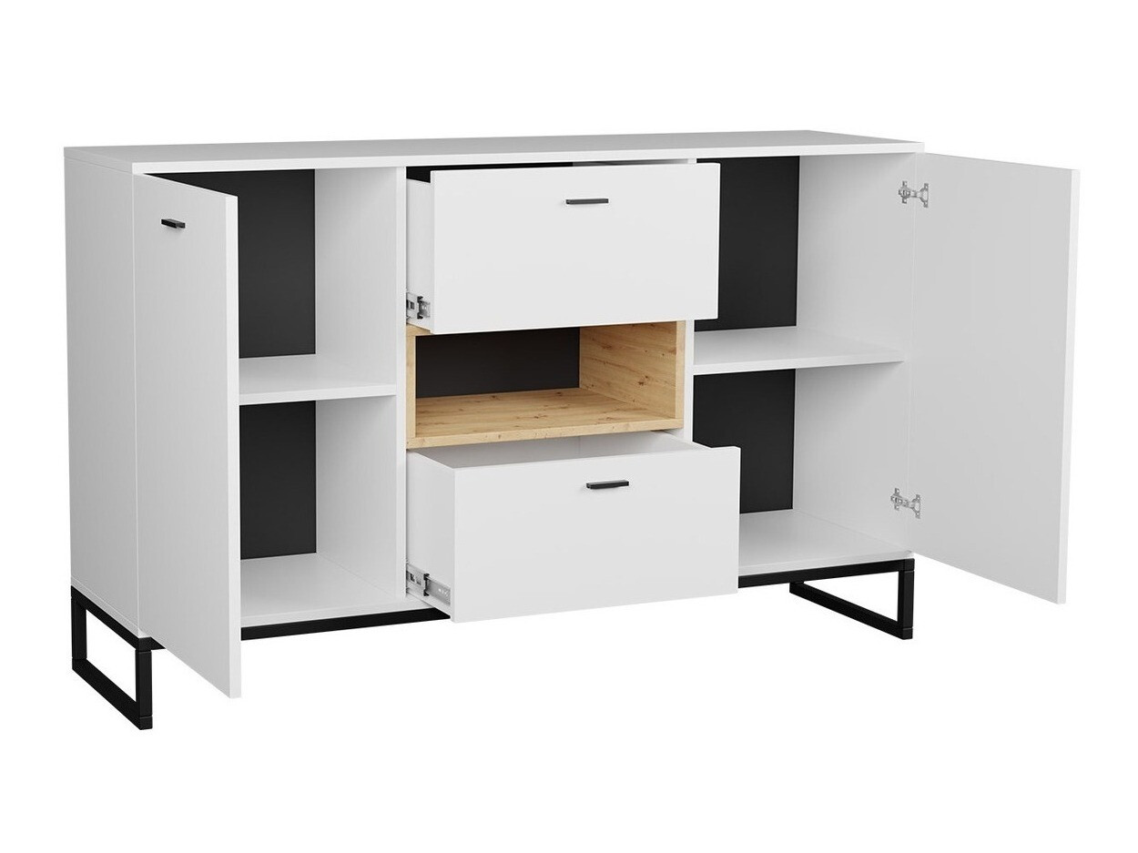 Woonkamerset Baltesi 114 (Wit + Artisan eiken)