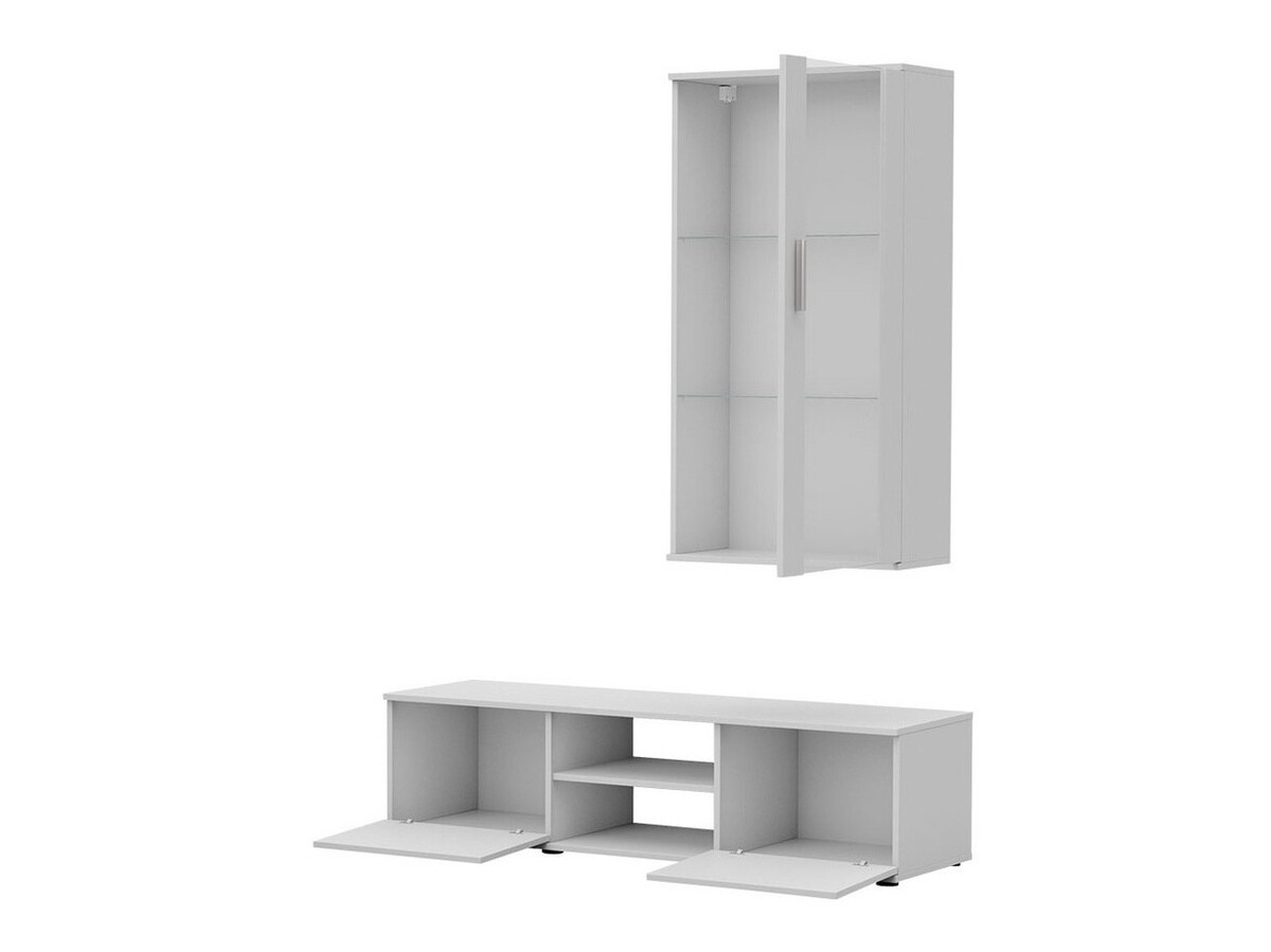 Woonkamerset Tornola 113 (Wit + Glanzend wit)