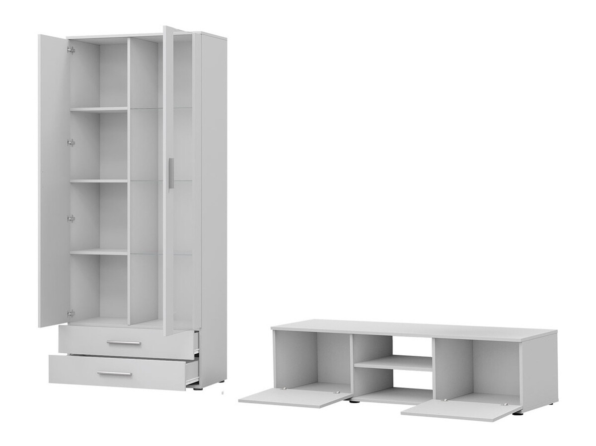 Woonkamerset Tornola 117 (Wit + Glanzend wit)