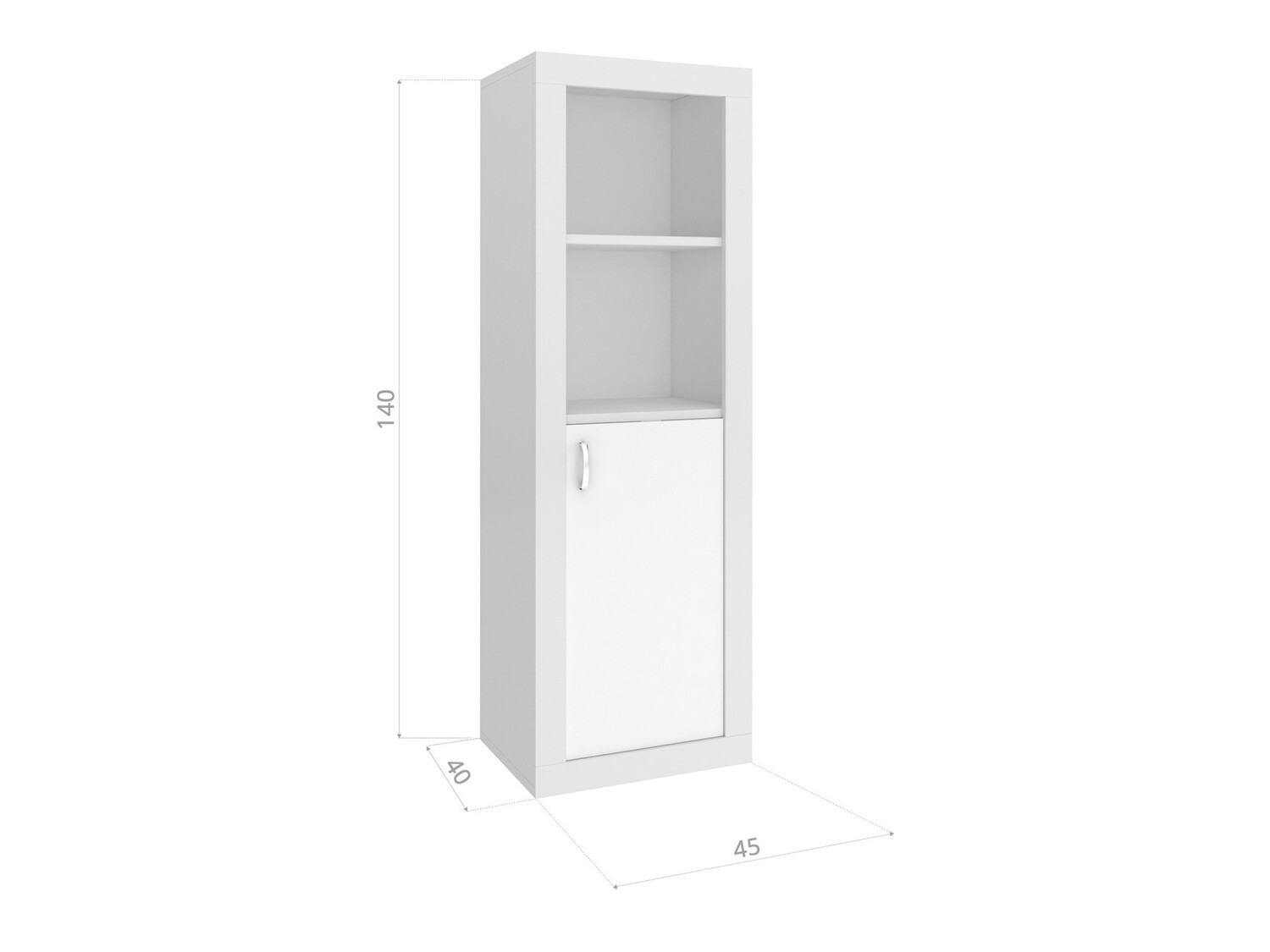 Boekenkast Tentive 105 (Wit)