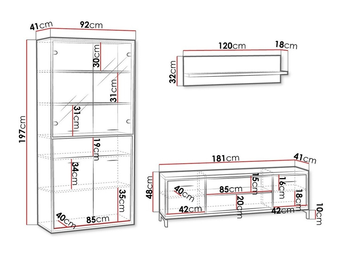 Woonkamerset Etrmoni 119 (Licht hout + Eiken)