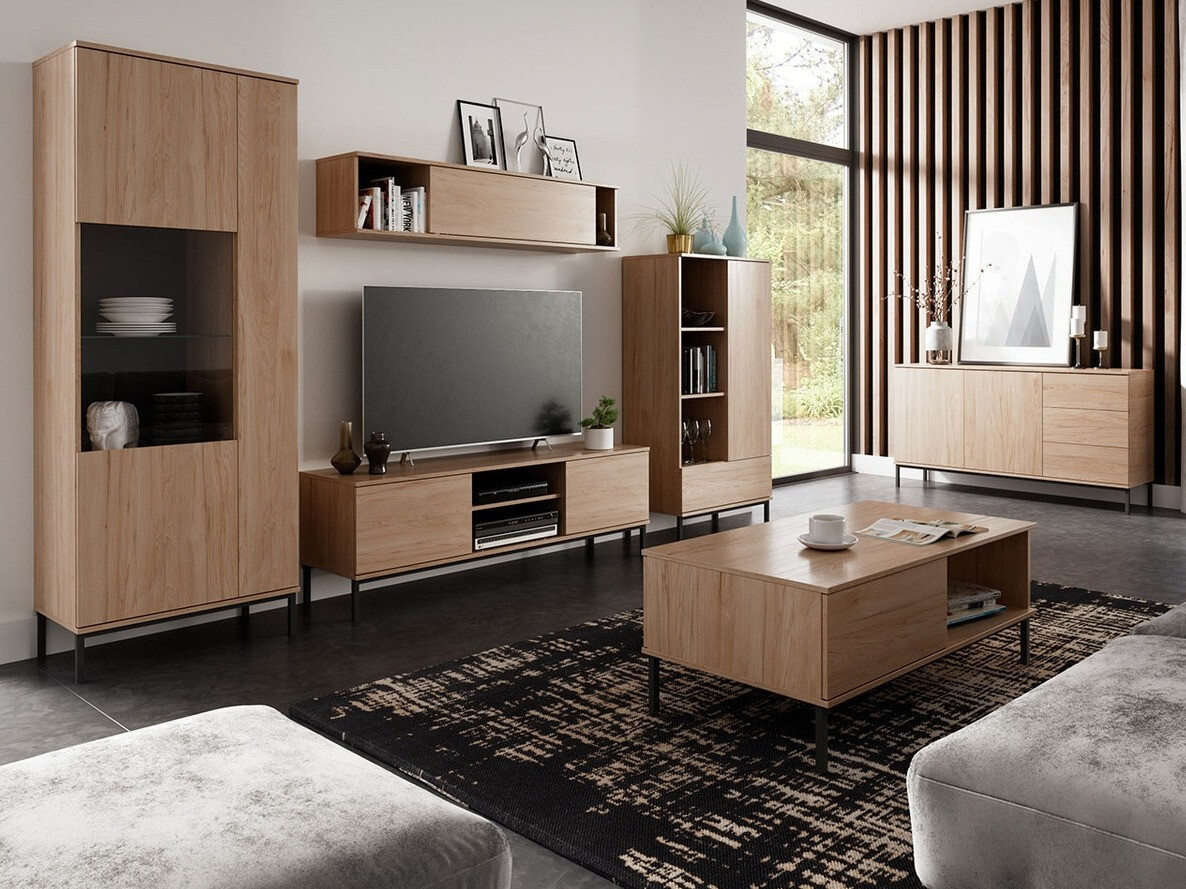 Woonkamerset Lomsore 107 (Licht hout)