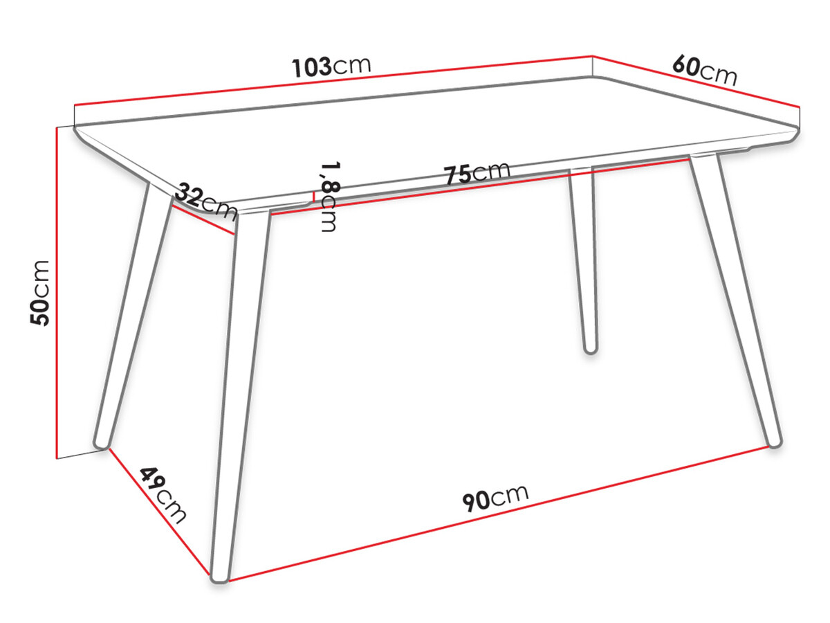 Salontafel Racine 115 (Bruin)