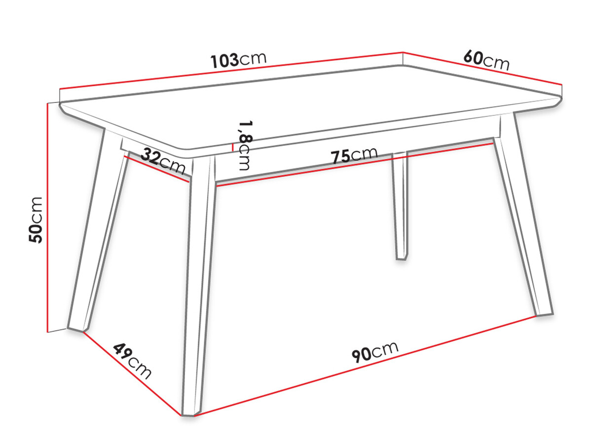 Salontafel Racine 116 (Bruin)