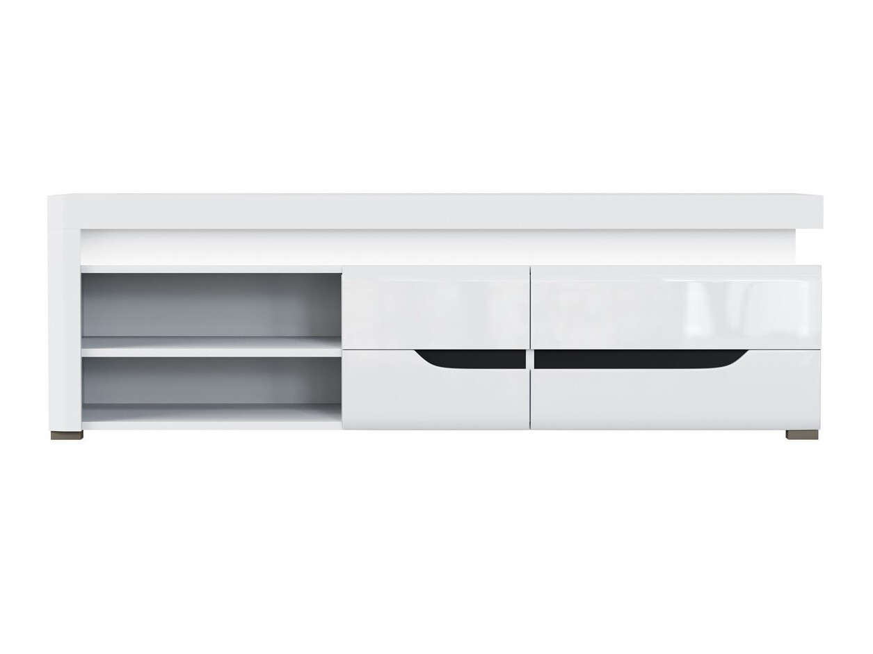 TV-meubel Revelmi 101 (Glanzend wit + Wit)