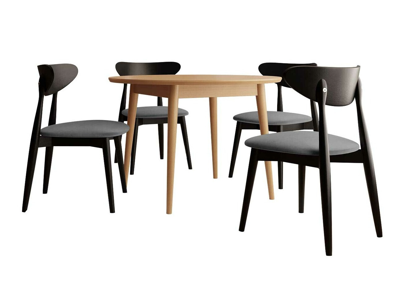 Eetkamerset Racine 134 (Bruin)