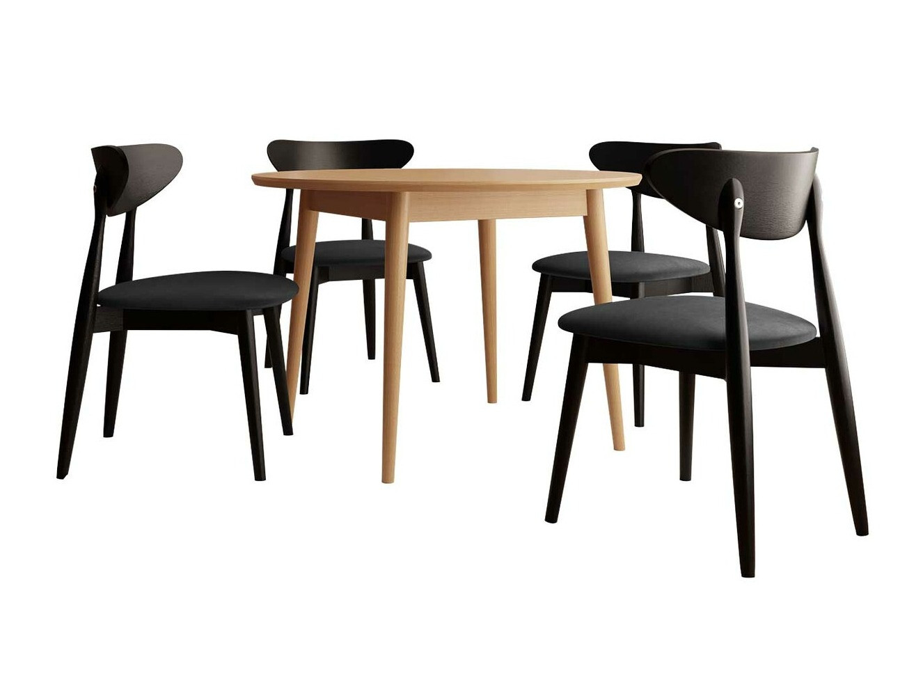 Eetkamerset Racine 134 (Bruin)