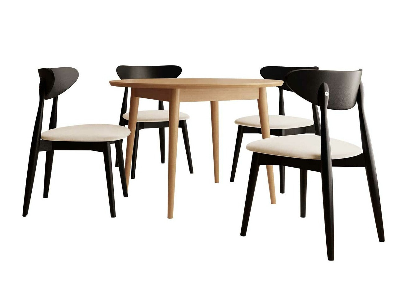 Eetkamerset Racine 134 (Bruin)