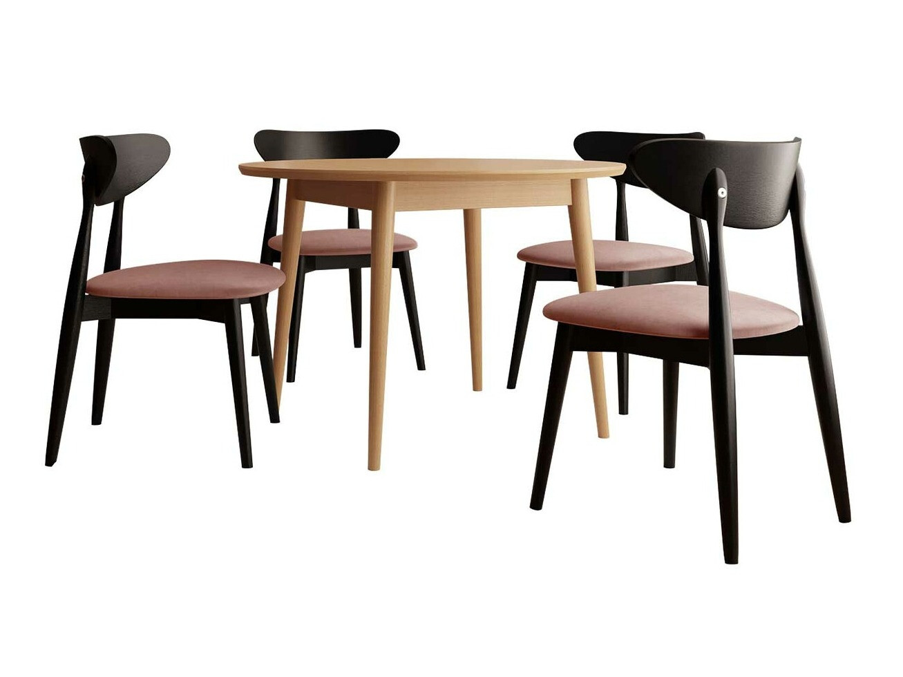 Eetkamerset Racine 134 (Bruin)