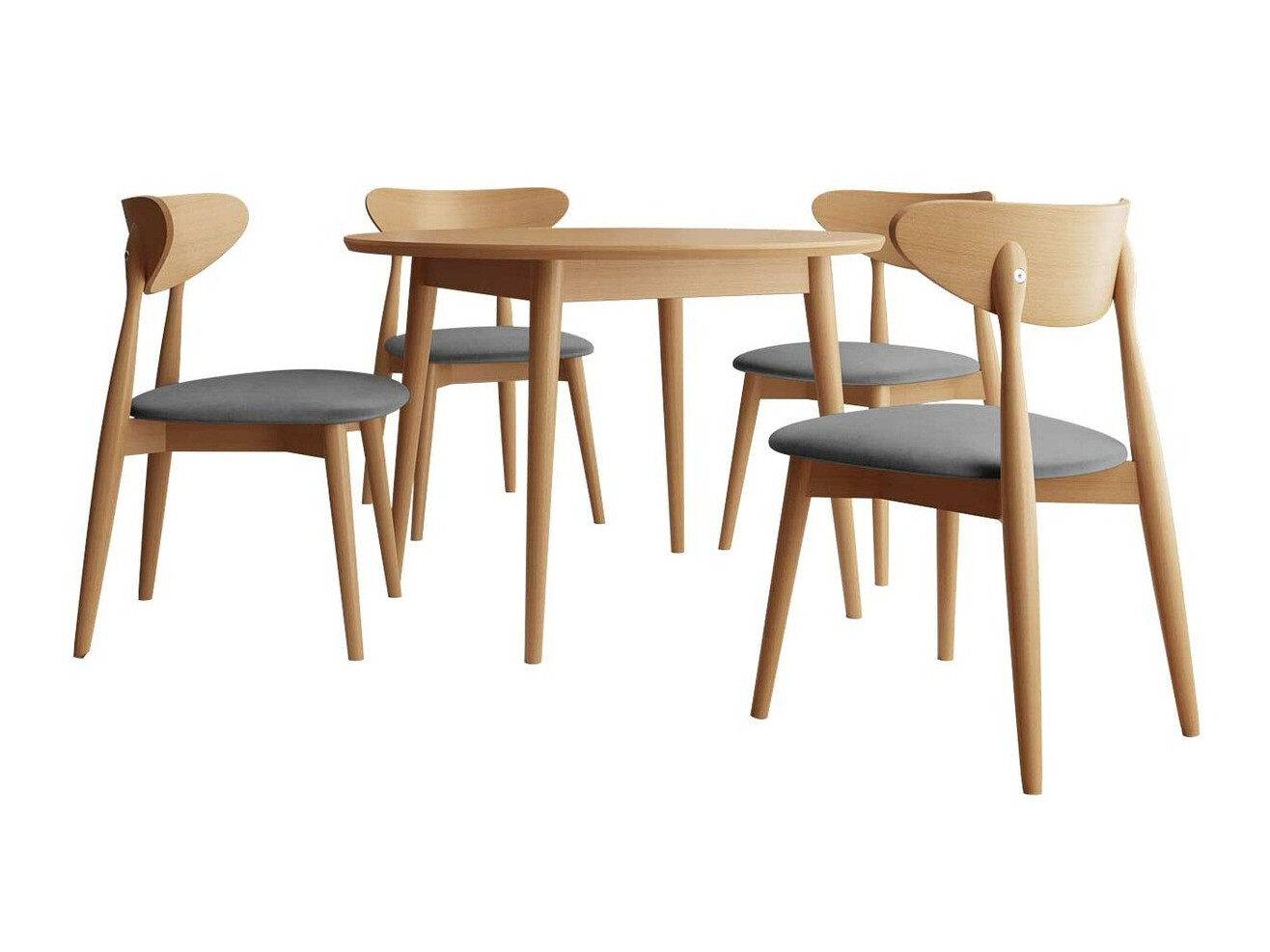 Eetkamerset Racine 134 (Bruin)