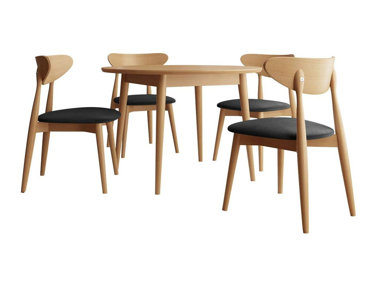 Eetkamerset Racine 134 (Bruin)